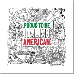 Italian American Doodle Posters and Art